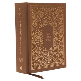 KJV, Journal the Word Reference Bible, Cloth over Board, Brown, Red Letter, Comfort Print: Let Scripture Explain Scripture. Reflect on What You Learn.