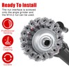 RUCUDIM Wire Brush Angle Grinder Flex, Cup Brush Angle Grinder,