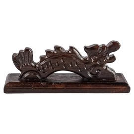 ZONADAH Calligraphy Brush Holder, Wooden Brush Pen Stand, Dragon Shape Wooden Brush Pen Tray, Chinese Japanese Calligraphy, Writing Ink Holder, Tray for Beginners