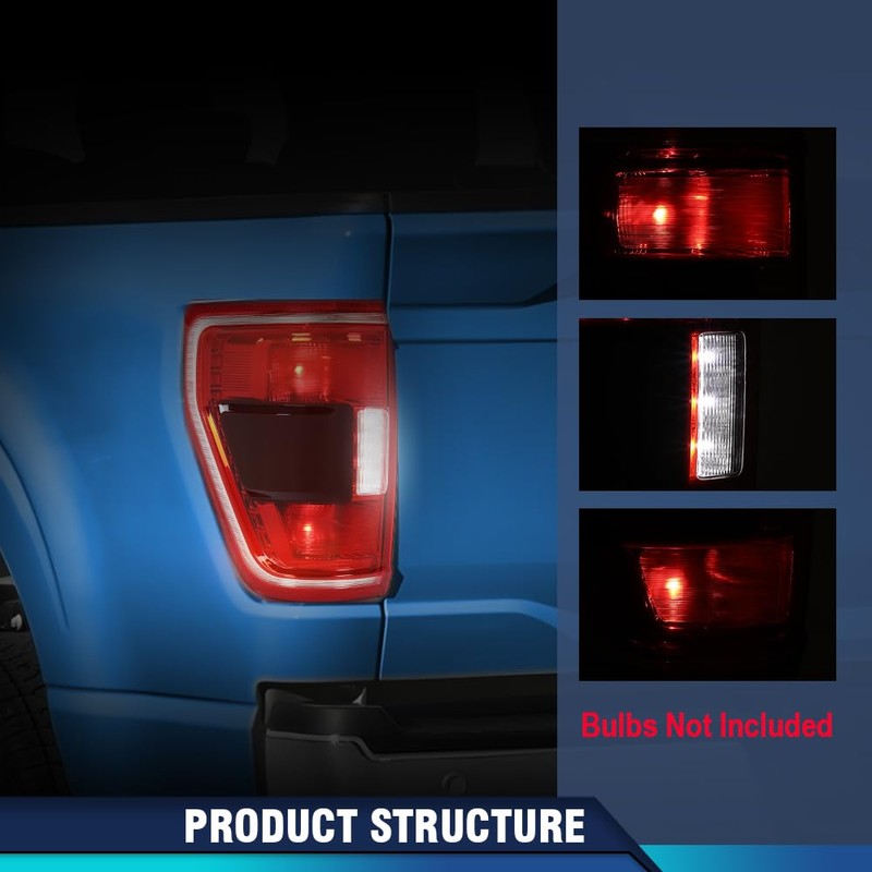 PIT66 LED Tail Lights Assembly Driver Left Side Compatible with
