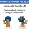 RecPro RV Secure Hands Free Water Tank Fill | Clear
