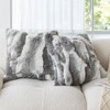 MOOX Rabbit Fur Pillow Covers Set of 2 Fur Throw