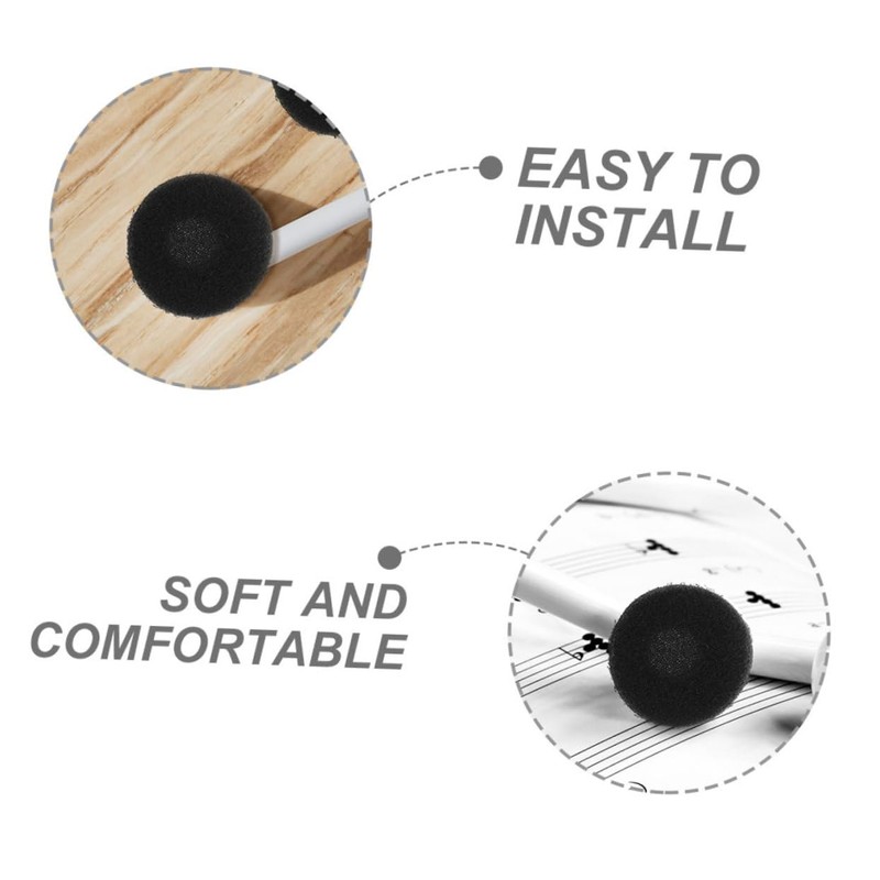 VILLFUL Durable Foam Earphone Covers 200pcs Set Earbud Tips for