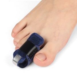 Ajoysoul Toe Splint for Women & Men, Adjustable Straightener Relief Pain & Discomfort, Breathable Alignment Supportor, Blue (1 Pair)