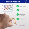 Pack of 12 Carabiner Small Key Chain, Heart Carabiner Star,