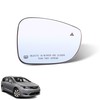 GrteRokky Right Side Mirror Glass w/Heated|Blind Spot Detection Compatible for