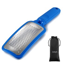 JewelryWe Colossal Stainless Steel Foot File Foot File Rasp Pedicure Callus Remover Callus Remover Callus Remover Callus Rasp Feet Care Tool Blue