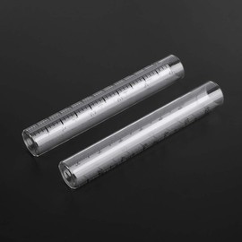MEELYHOME 2 Pieces Clear Capacity Glass Rain Gauge Replacement Tubes for Outdoor Garden Patio Home Suitable for Patio Outdoor Decoration