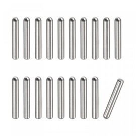 sourcing map Pack of 50 Tension Pins 304 Stainless Steel Round Flat Wood Support Shelves Fixing 2 x 15 mm
