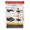 Under Desk PC Mount, No-Drill CPU Holder for 65x45mm Standing