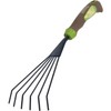 AMES 1985350 Hand Rake with Ergo Gel Grip, 11-Inch, Brown