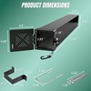 Ustinian RV Bumper Storage Tube 4" Square Cap for RV