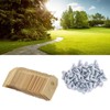 45pcs Robot Mower Blades Replacement Golden Stainless Steel Garden Mowing