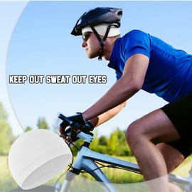 Tarpop 10 Pcs Men Cooling Skull Caps Welding Hard Helmet Liner Cycling Skull Caps Wicking Beanie Do Rag Head Wrap for Men(Paisley Style)