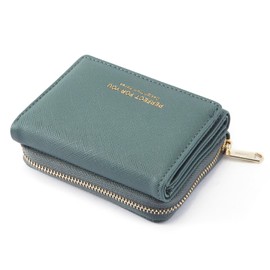 Anywn Ladies’ Small Purse, Ladies’ Small Wallet, Ladies’ Small Money Bag with Large Capacity, Elegant and Cute Ladies’ Wallet with Large Coin Compartment, grey