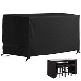 Bar Height Patio Set Cover, Bistro Set Cover for High Top Bar Table