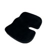 Bookishbunny Lumbar Back Cushion and Non Slip Seat Cushion (Black,