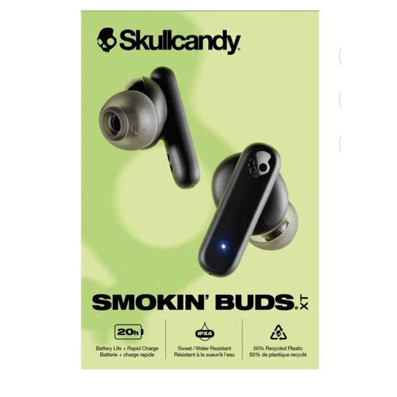 Skullcandy S2TAW-Q740 Smokin' Buds XT True Wireless Bluetooth Earbuds NEW!
