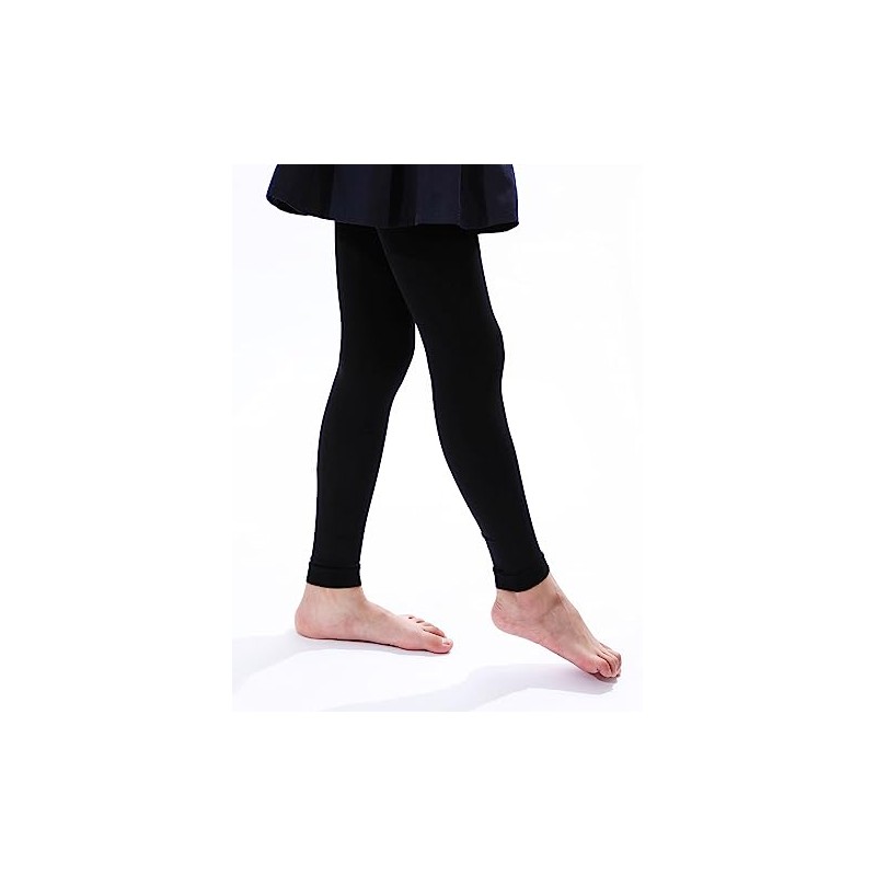 EVERSWE Girl's Microfiber Footless Tights, Ultra Soft Ballet Dance Tights