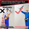 25inches Extended Foam Gun,PTFE-Coated Professional Expanding Foam Gun,Foam Spray Insulation