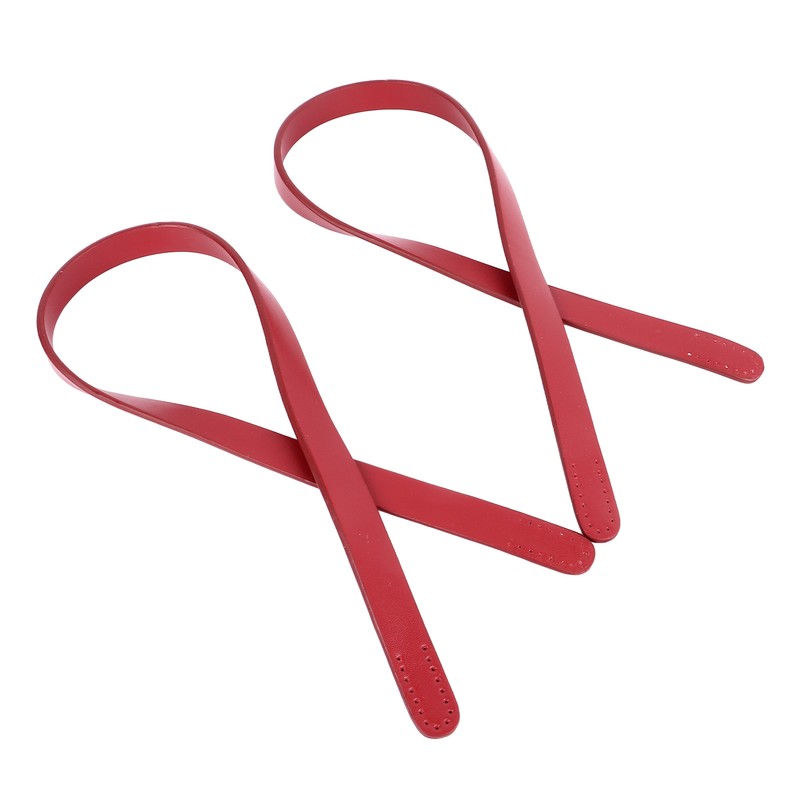 2Pcs Leather Bag Handles 25.6in Long 0.7in Wide Synthetic Leather