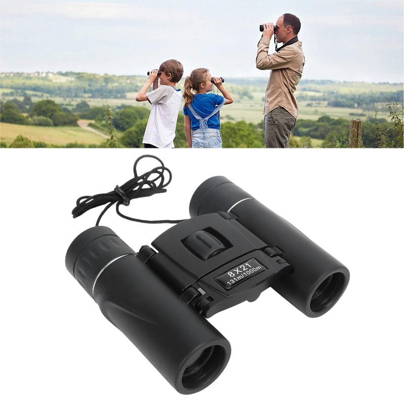 8x21 Binoculars 131m/1000m Compact Lightweight Mini Binoculars for Adults Kids