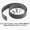 Brute Strength - Leather shelf brackets - Dark Grey -