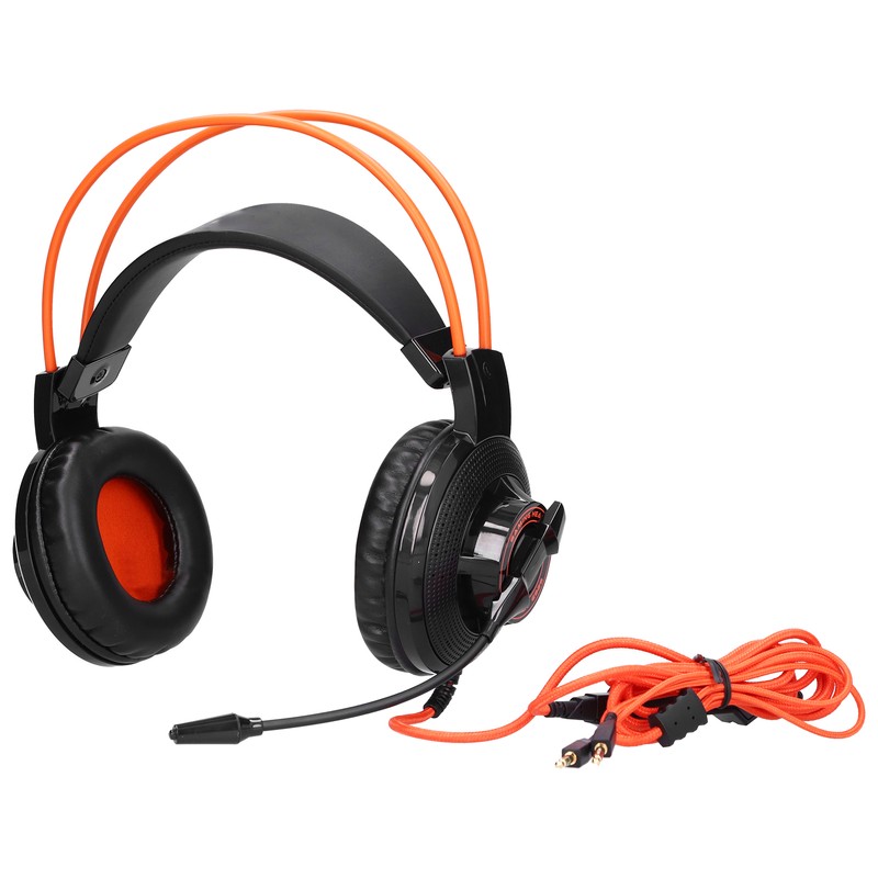 Gaming Headset Adjustable Lightweight Game Headphones with Microphone Volume Control
