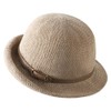 XGOPTS Women's Summer Cloche Sun Straw Hat Foldable Short Brim