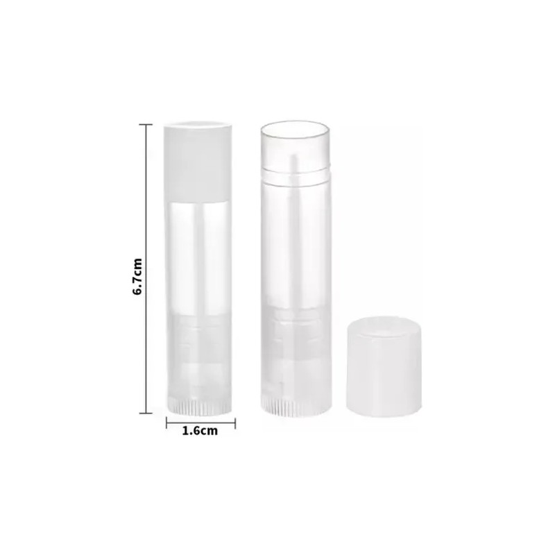 100pzs Tubos De Barra Labial De Labios Translúcidos De 5ml