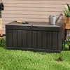 Greesum 82 Gallon Resin Deck Box Large Outdoor Storage for