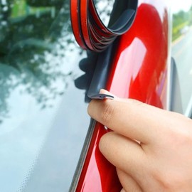 2 metros Tira Selladora 19mm para Parabrisas superior inferior de Coche, Camioneta Carro Sellado Antipolvo, Impermeable Reductor de Ruido, Quemacocos, Luneta, Fácil Instalación, tapa fugas aislante