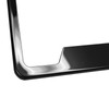 Bottom Cut OutLicense Plate Frame Black Chrome Gun Metal Gray