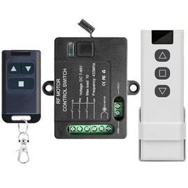 Forward Reverse Remote Control Switch,DC7V-48V 10A Switch,Linear Actuator 12V Remote Control Switch,328 ft Remote Range,for Linear Actuators,Electric Shutter Doors,Winch Electromagnetic