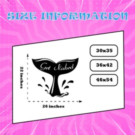 Get Naked Bathroom Sign Door Wall Decal Whale Tail Sticker Sea Life Animal Vinyl Art Quote Decorations for Home Aquatic