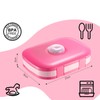 Qobobo® Lunch Box with Compartments, BPA-Free, Lunch Box with 5