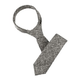 Allegra K Men's Necktie, Narrow Tie, 2.4 inches (6 cm), Solid, Formal, Casual, Business, gray (dark gray)