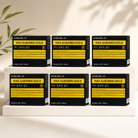 10 pieces 3+3 Nutricore Max Albumin Gold 60 bottles high content egg white silk albumin / 10개입 3+3 뉴트리코어 맥스 알부민 골드 60병 고함량 난백 실크 알부민