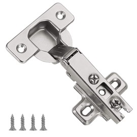 Furniware Pack of 2 Hinges for Cabinet Doors, Cupboard Hinge Pot Hinge Kitchen Cabinet Opening Angle 110° for Cabinet Furniture Cabinet Door Hinges for Kitchen Cabinets