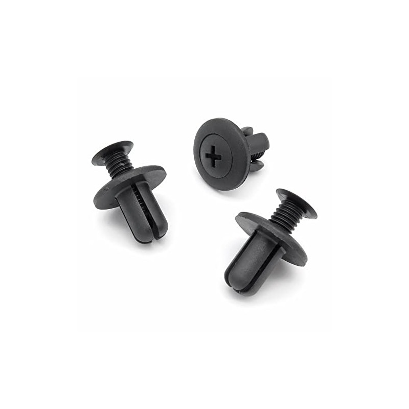 VVO Fasteners- Black Plastic Front Grille/Slam Panel Clips for Hyundai