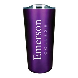 The Fanatic Group Emerson Double Walled Soft Touch Tumbler, Design-2 - Purple