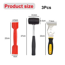 Wjelet Glazing Tools Bundle, 13 in 1 Window Fitting Tools Kit with Rubber Mallet and Window Trim Removal Tool, Perfect for Double Glazed Windows