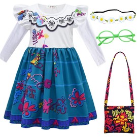 Choadam Mirabel Dress for Girls and Toddlers Princess Dress Black Witch Costume Princess Asha Costume