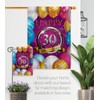 Breeze Decor Happy 30th Anniversary House Flag 2 pcs Pack