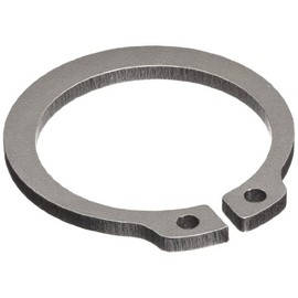 Standard External Retaining Ring, Tapered Section, Axial Assembly, PH15-7 Stainless Steel, Passivated Finish, 2-1/8" Shaft Diameter, 0.078" Thick, Made in US