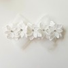 Delicate Floral White Baby Headband, Handmade Lace Flower Crown with