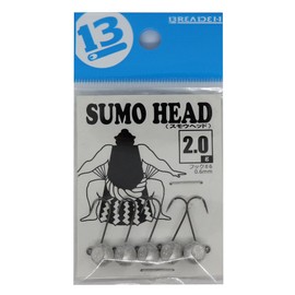 buri-den (Breaden) Jig Head sumouheddo 0.6 mm Hooks (6 Pieces) 0.9 G