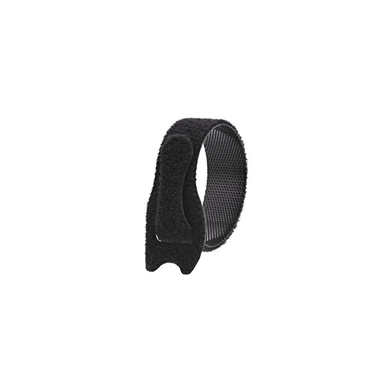 6 Inch Black Hook and Loop Cable Tie Roll -