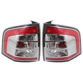 For Ford Edge 2007-2010 Tail Light Assembly Driver and Passenger Side | Pair | Clear & Red Lens | SE | SEL | Limited Model | Replacement For FO2800209, FO2801209 | 7T4Z-13405-B, 7T4Z-13404-B
