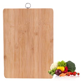 Wooden Chopping Boards with Convenient Hanging Eyelet Perfect for Kitchen Wood Organic Non-Slip for Chopping Vegetables Meat Cheese Bread Kitchen Accessory Chopping Board Wood(20 X 30 CM)